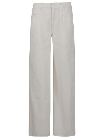 7 For All Mankind High-waist Wide-leg Linen Blend Jeans