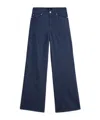7 For All Mankind High-waisted Wide-leg Jeans In Blue