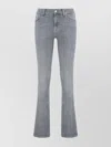 7 For All Mankind High-waisted Bootcut Denim Trousers In Gray
