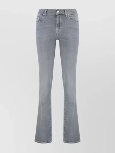 7 FOR ALL MANKIND HIGH-WAISTED BOOTCUT DENIM TROUSERS