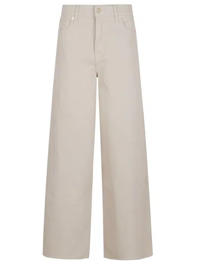 7 For All Mankind High-waisted Denim Jeans With Relaxed Fit In Neutral