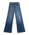 7 For All Mankind Wide-leg High-waist Jeans With Vintage Fading In Blue