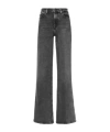 7 For All Mankind High-waisted Flared Jeans In Black