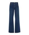 7 For All Mankind High-waisted Flared Jeans In Blue