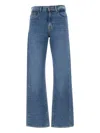 7 For All Mankind High-waisted Logo-patch Jeans In Blue
