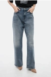 7 FOR ALL MANKIND HIGH WAISTED TESS JEANS WITH VISIBLE STITCHING