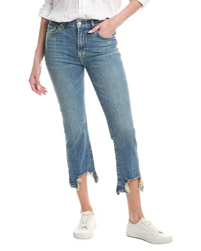 7 For All Mankind High-rise Slim Elora Kick Flare Jean In Blue