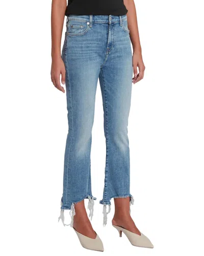 7 For All Mankind High-waist Slim Kick Sloan Vintage Flare Leg Jean In Multi