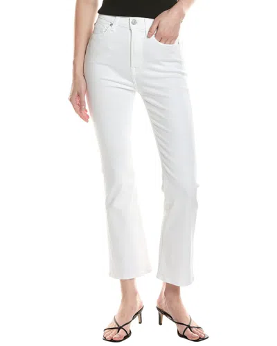 7 For All Mankind High-waist White Slim Kick Jean