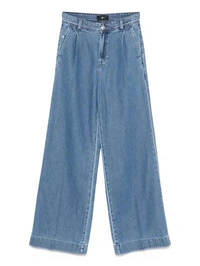 7 For All Mankind Hilo Jeans In Blue