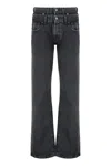 7 For All Mankind Hustle 5-pocket Straight-leg Jeans In Black