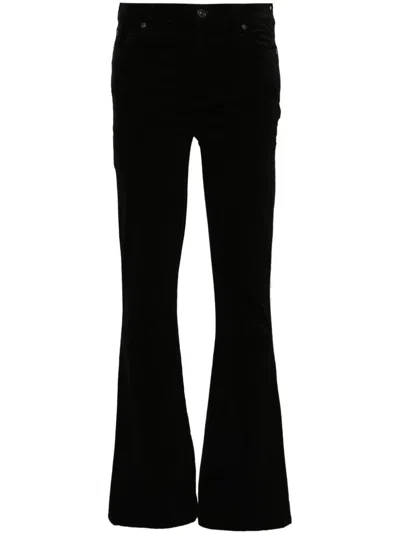 7 For All Mankind Hw Ali Trousers In 黑色