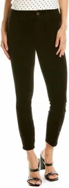 7 For All Mankind High-waist Ankle Skinny Black Super Skinny Jean In Black