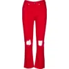 7 For All Mankind Distressed High-rise Slim-kick Flared Jeans
