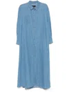 7 For All Mankind Ivy Maxi Dress In Blue