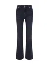 7 For All Mankind Illusion Space Mid-rise Bootcut Jeans In Black