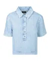 7 For All Mankind Kansas Celeste Denim Top