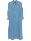 7 For All Mankind Ivy Maxi Dress In Blue