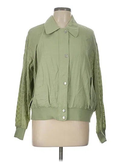 Pre-owned 7 For All Mankind Jacket In Green