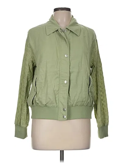 Pre-owned 7 For All Mankind Jacket In Green