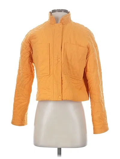 Pre-owned 7 For All Mankind Jacket In Orange