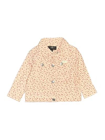 Pre-owned 7 For All Mankind Babies' Jacket In Orange
