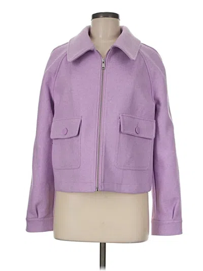 Pre-owned 7 For All Mankind Jacket In Purple