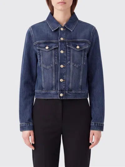 7 For All Mankind Jacket Woman Color Blue