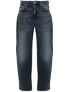 7 For All Mankind Jayne High-rise Tapered Jeans In Blue
