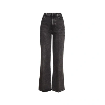 7 For All Mankind Jean Large Taille Haute In Denim
