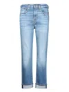 7 For All Mankind Relaxed Skinny Groovy Blue Jeans
