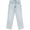 7 For All Mankind Logan Stovepipe Juicy With Faded Crystals