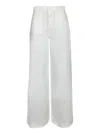 7 For All Mankind Willow High Rise Wide Leg Jeans In Linen Ostuni