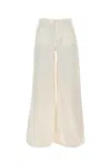 7 For All Mankind Willow High Rise Wide Leg Jeans In Linen Ostuni