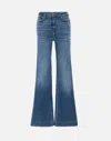 7 For All Mankind Wide-leg High-waist Jeans With Vintage Fading