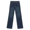 7 For All Mankind High Waist Denim Trousers In Blue