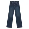 7 For All Mankind High Waist Denim Trousers In Blue