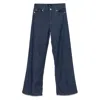 7 For All Mankind Weightless Denim Pleated Trouser