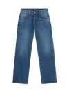 7 For All Mankind Blue Calie Jeans In Blue