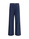 7 For All Mankind High-waisted Wide-leg Denim Jeans With Relaxed Fit In Blue