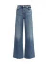 7 For All Mankind Womens Soho Dark Modern Dojo Flared-leg High-rise Denim-blend Jeans