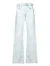 7 For All Mankind Relaxed Fit Blue Denim Jeans In Blue