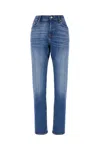 7 For All Mankind Luxe Performance Slimmy Light-wash Jeans In Blue