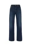 7 For All Mankind Denim Trousers With Belt Loops In Blue