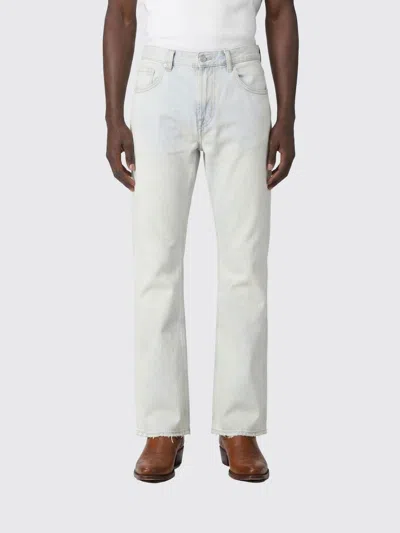 7 For All Mankind Jeans  Men Color Denim In White
