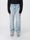 7 For All Mankind Straight-cut Denim Jeans In Blue