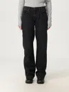 7 For All Mankind Jeans  Woman Color Black In Black