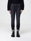 7 For All Mankind Jeans  Woman Color Black In Black