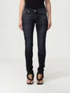 7 For All Mankind Jeans  Woman Color Black In Blue