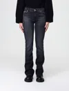 7 For All Mankind Jeans  Woman Color Black In Blue